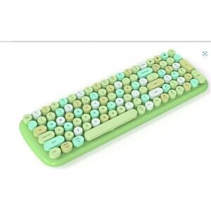 Bluetooth Keyboard Wireless Round Keycaps Windows, PC, Tablet, iPad, iPhone